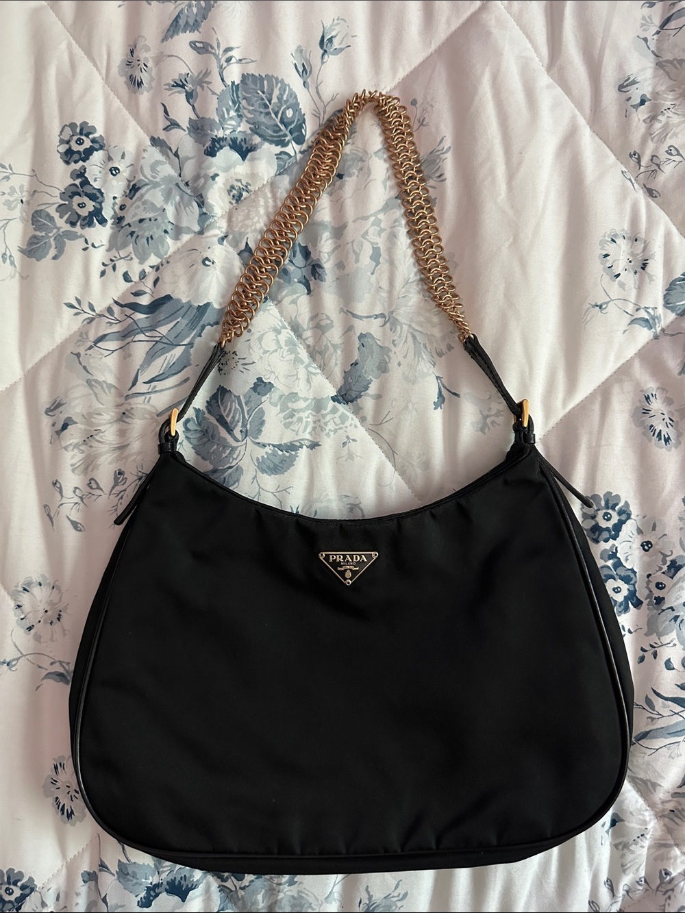 Prada Archival Chain Tessuto Nylon Purse